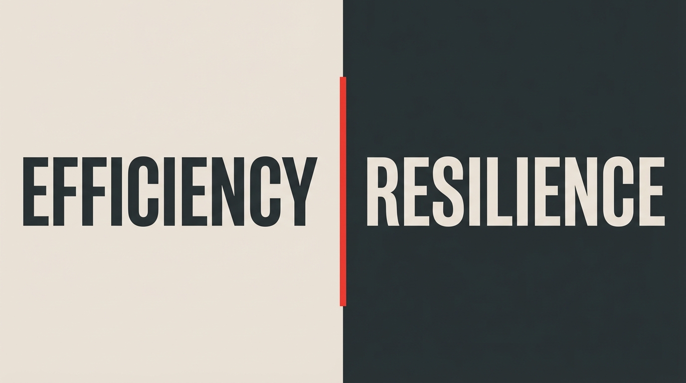 shipping efficiency vs resilience